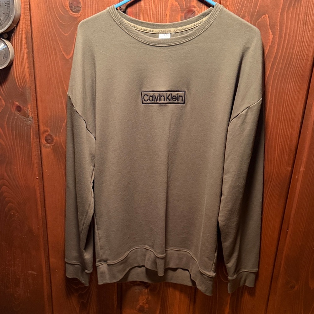 Calvin Klein Khaki Sweatshirt Sz M
